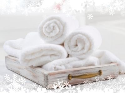 Snowy Spa Towels
